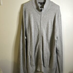 Michael Kors gray zipper pullover size xxl long sleeves kangaroo pockets